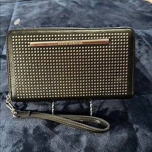 Steve Madden Black Studded Wristlet
